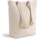 Grand sac cabas en coton bio épais avec large soufflet, 310 g/m²