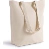 Grand sac cabas en coton bio épais avec large soufflet, 310 g/m²