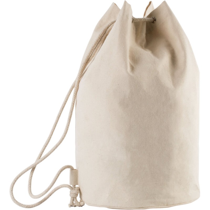 Sac à dos marin en coton et cordon épais, fermeture coulissante, 310 g/m²