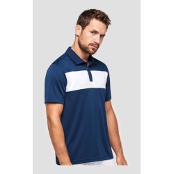 Polo de sport adulte manches courtes à séchage rapide, 155 g/m²