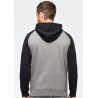 Sweat-shirt de sport adulte à capuche bicolore, 280 g/m²