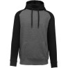 Sweat-shirt de sport adulte à capuche bicolore, 280 g/m²