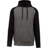 Sweat-shirt de sport enfant à capuche bicolore, 280 g/m²