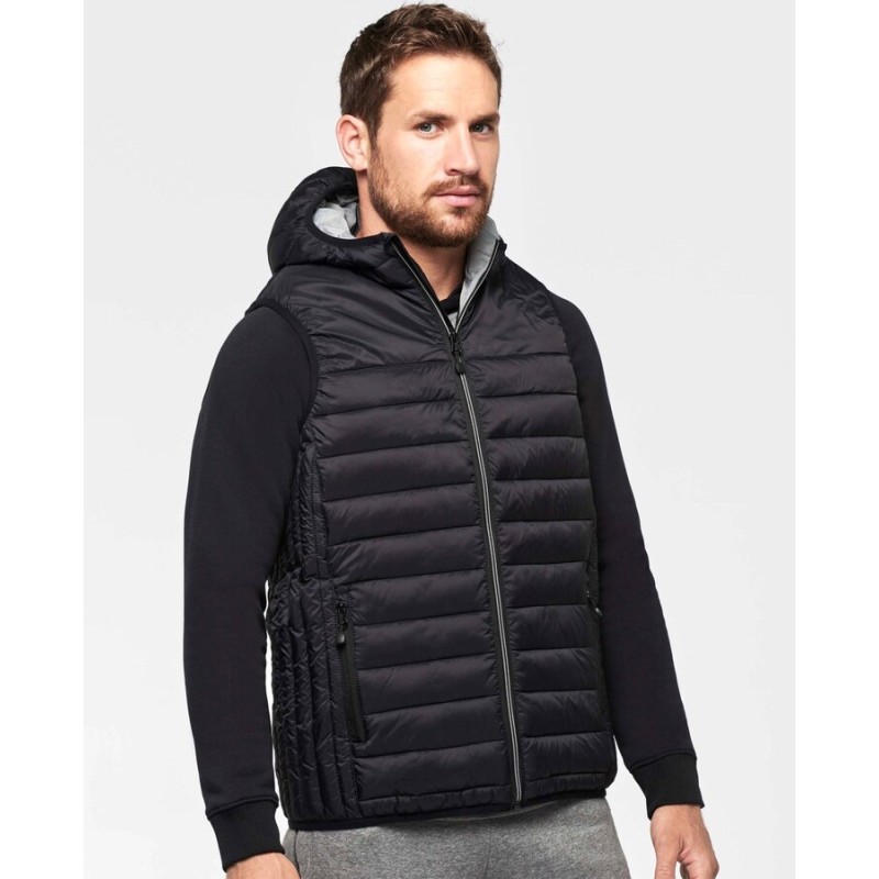 Bodywarmer de sport à capuche adulte chaud et léger