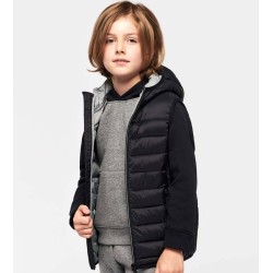 Bodywarmer de sport à capuche enfant chaud et léger