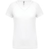 T-shirt femme col V respirant avec manches raglan, 140 g/m²