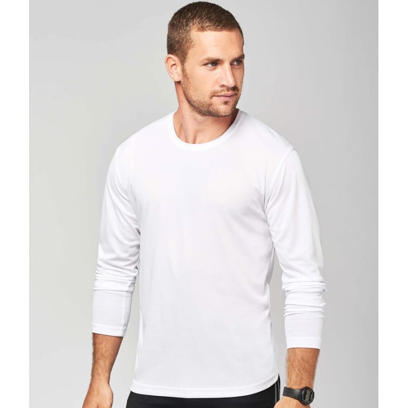 T-shirt manches longues homme respirant à séchage rapide, 140 g/m²