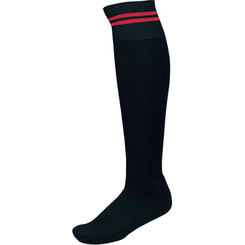 Chaussettes de sport rayées bicolores