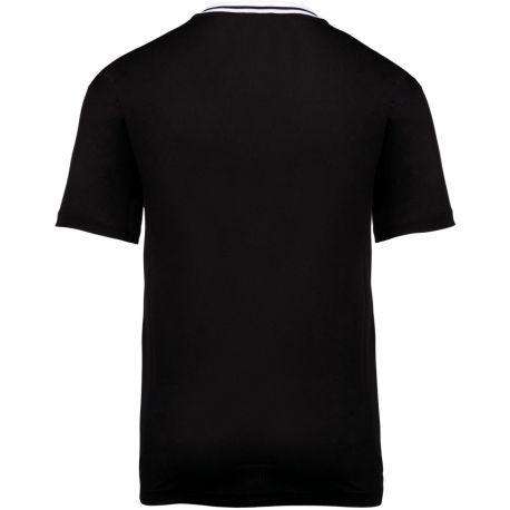 T-shirt sport University col V ajourée à séchage rapide, 130 g/m²