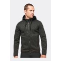  Veste sweat zippée et chinée à capuche pour homme, 345 g/m²