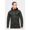  Veste sweat zippée et chinée à capuche pour homme, 345 g/m²