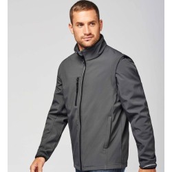 Veste softshell de sport respirant manches amovibles