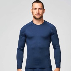 T-shirt de sport adulte double peau manches longues, 200 g/m²