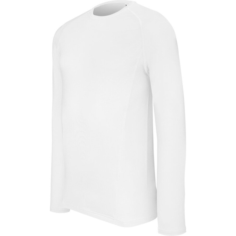 T-shirt de sport adulte double peau manches longues, 200 g/m²