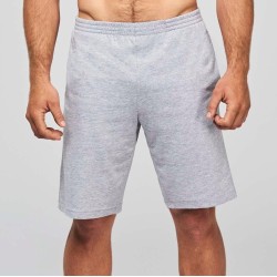 Short de sport homme en coton léger et souple, 185 g/m²