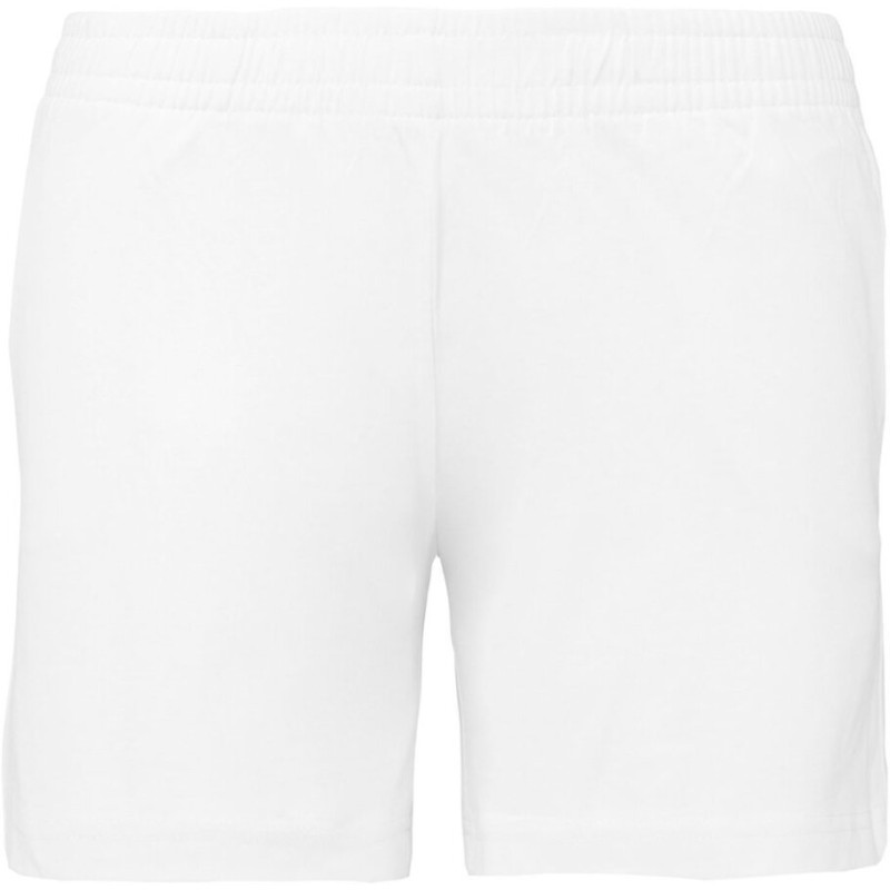 Short de sport femme en coton léger et souple, 185 g/m²