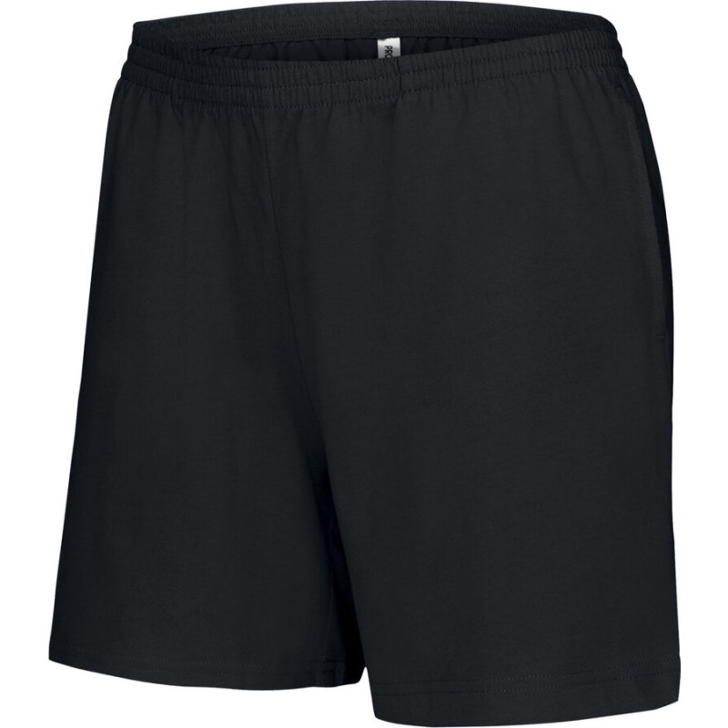 Short de sport femme en coton léger et souple, 185 g/m²