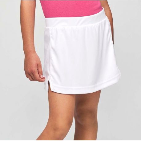 Jupe de tennis enfant, sous-short avec 2 poches pour les balles
