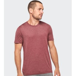 T-shirt de sport triblend sans étiquette de marque, 130 g/m²