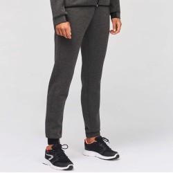 Pantalon jogging de sport pour femme effet chiné, 310 g/m²