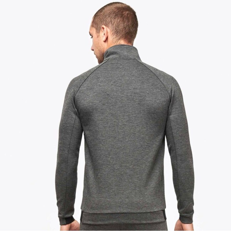 Veste de sport homme à col montant sans capuche, 310 g/m²