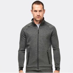 Veste de sport homme à col montant sans capuche, 310 g/m²