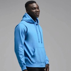 Sweat-shirt sans marque à capuche doublée en polycoton, 280 g/m²