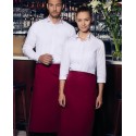 Tablier de cuisine sans bavette en polycoton, avec ruban, 215 g/m²
