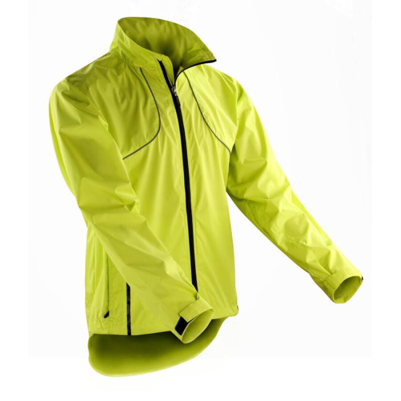 Coupe-vent de sport technique Crosslite trail & trek jaune fluo