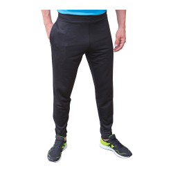 Pantalon de jogging homme ajusté slim fit, bas de jambe zippé, 220 g/m²