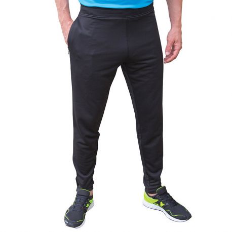 Homme Polaire Pantalon De Jogging Uni Coupe Slim Pantalon De Survêtement Poignets Rib Ceinture Pantalon 