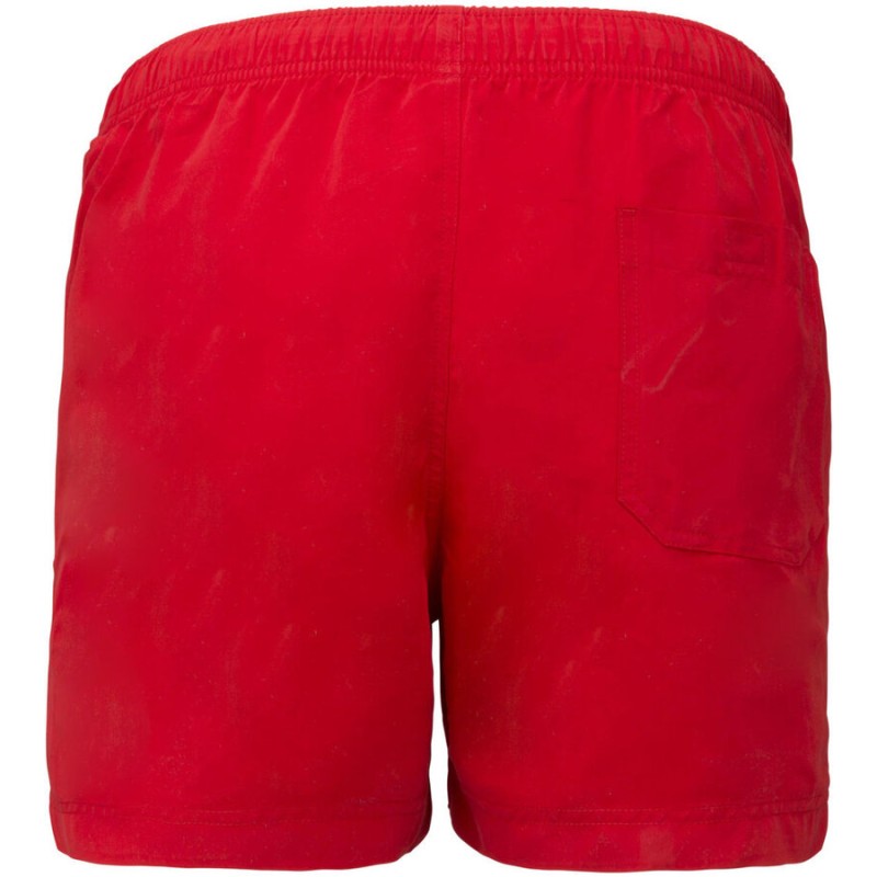 Short de bain, ceinture élastiquée avec cordon de serrage contrasté, 110 g/m²