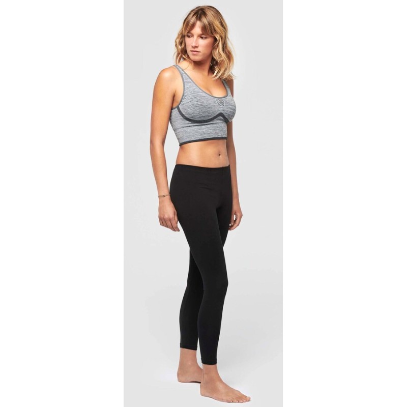 Legging femme, ceinture élastiquée, 190 g/m²