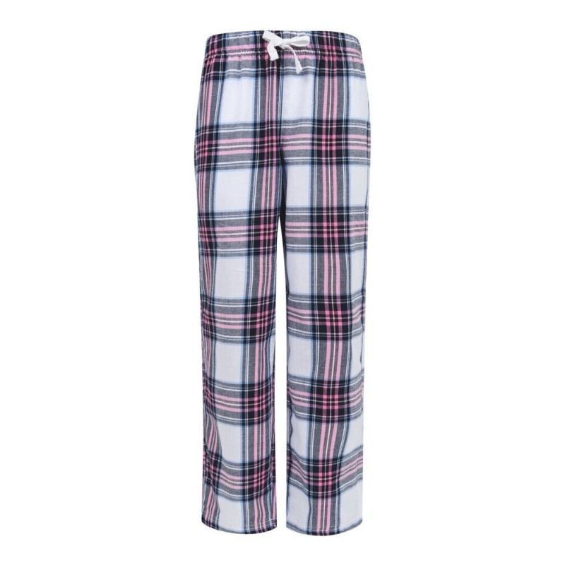 Pantalon de détente ou pyjama tartan pour enfant, 115 g/m²