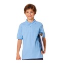 Polo safran enfant en coton ringspun peigné, 180 g/m²