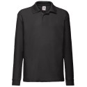 Polo enfant manches longues en polycoton, 180 g/m²