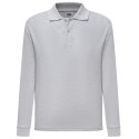 Polo enfant manches longues en polycoton, 180 g/m²