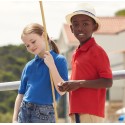 Polo piqué enfant en polycoton lavable à 60°C, 180 g/m²