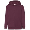 Sweat enfant zippé à capuche doublée en polycoton, 280 g/m²
