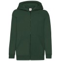 Sweat enfant zippé à capuche doublée en polycoton, 280 g/m²