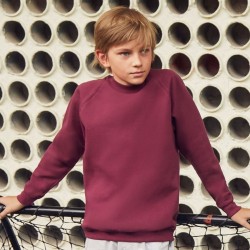 Sweat-shirt enfant manches raglan en polycoton, 280 g/m²