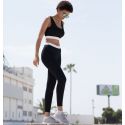 Legging de sport à la mode pour femme, ceinture élastique, 240 g/m²