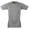 T-shirt de sport coupe slim, panneaux en maille, 150 g/m²