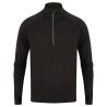 Haut manches longues pour homme, col 1/4 zip réfléchissant