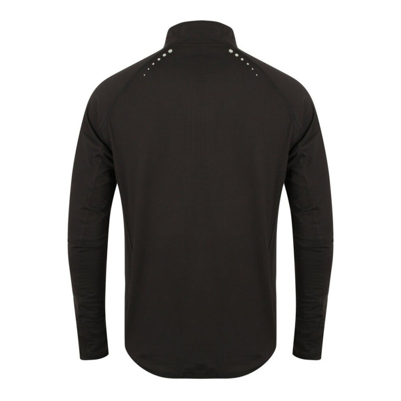 Haut manches longues pour homme, col 1/4 zip réfléchissant