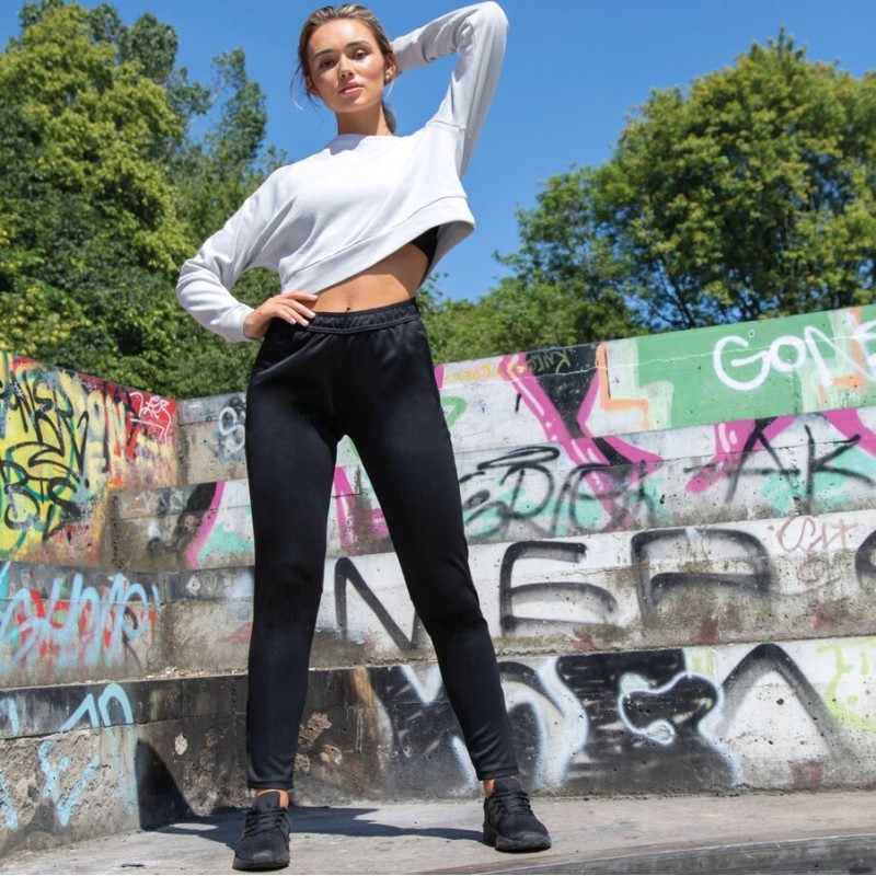 Pantalon de jogging slim pour femme avec cordon de serrage intérieur