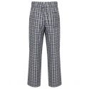 Pantalon homme motif tartan en flanelle, taille élastiquée, 115 g/m²
