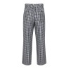 Pantalon homme motif tartan en flanelle, taille élastiquée, 115 g/m²