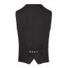 Gilet de service homme sans manches à boutons-pression, 215 g/m²