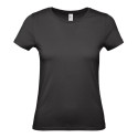 T-shirt femme coton col rond, manches courtes, 145 g/m²